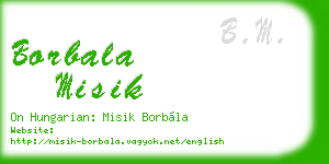 borbala misik business card