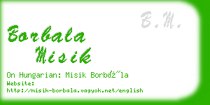 borbala misik business card